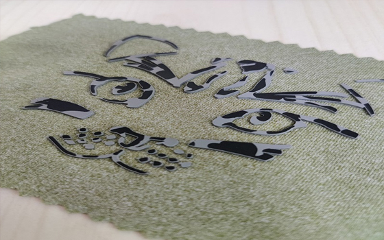 厚板网点硅胶烫标 3D立体印刷商标 矽利康硅胶转印标