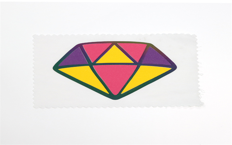 钻石多色硅胶热转印烫标   不同彩色搭配商标logo   可定制服装热转印烫画